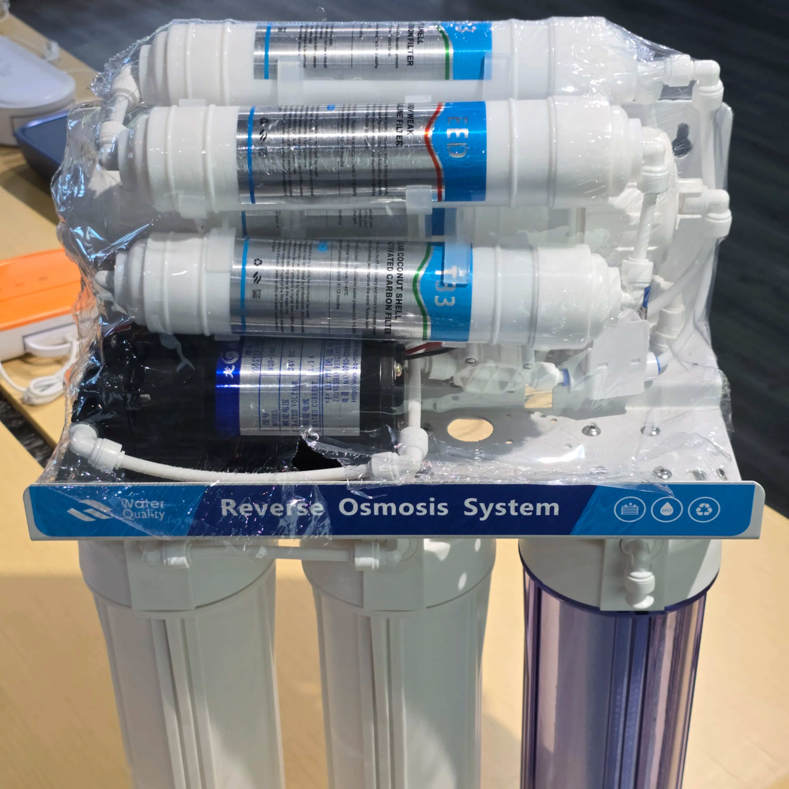 0.0001 Micron 7 Stages Reverse Osmosis System Water Filter  Manufacturer Water Purifier for Home Direct Drinking Water 100 GPD