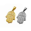 Fashion Blessed Hands Pendants Jewelry St Christopher Charm Stainless Steel Angel Wing Pendant Gold Praying Hand Pendant