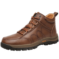 Factory Supply Climbing Boot Anti Slip Outdoor Mid-top Thermal Winter Waterproof Genuine Leather Shoes Snow Boots Hiking Boots