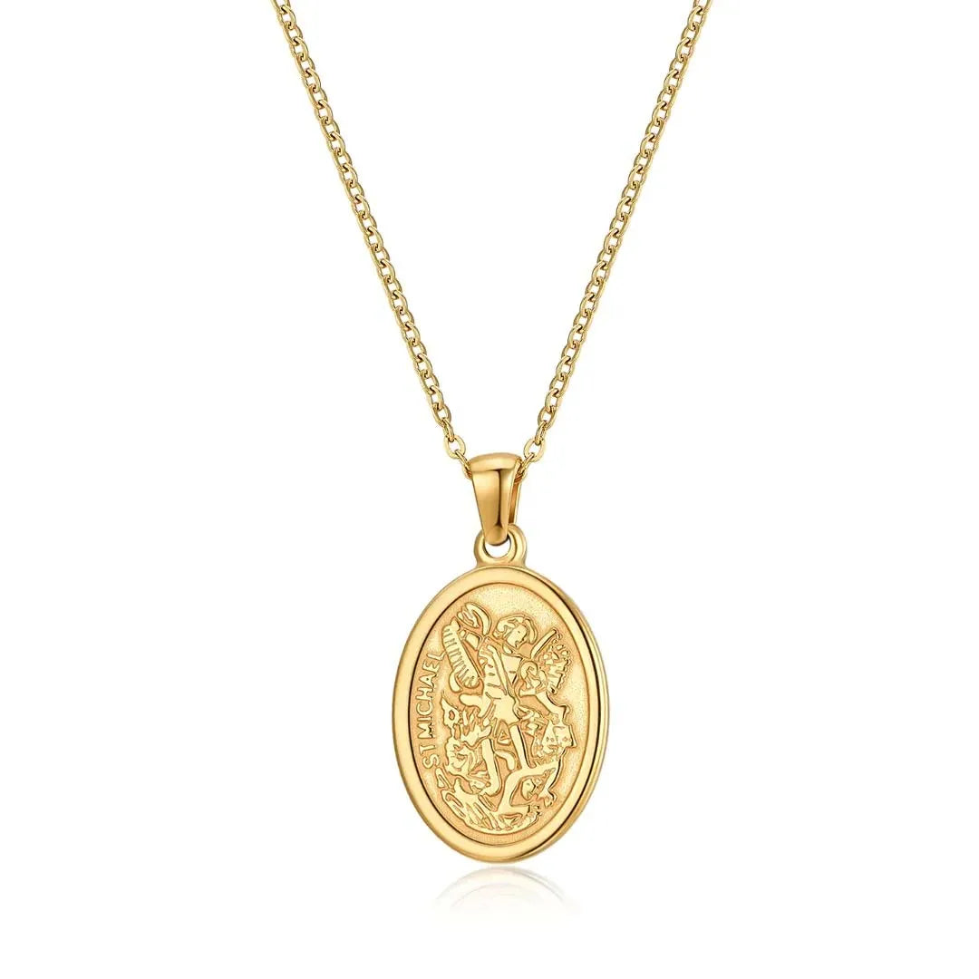 Milskye Personality Fashion Fine Jewelry for Women 925 Silver 18k Gold Carved Necklace