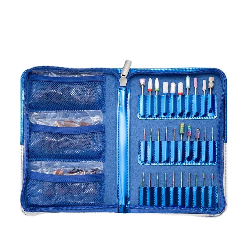 30types of Grinding Heads 3types of Sand Rings  Drill Bits Acrylic Gel Nails Cuticle