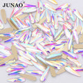 JUNAO Top Quality Wholesale Glass Nail Crystals Heart Flatback Glass Strass Nail Rhinestones for Nail Salon