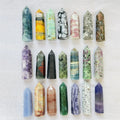 wholesale natural clear rose quartz tower crystals healing stones amethyst citrine crystal point wand for decoration