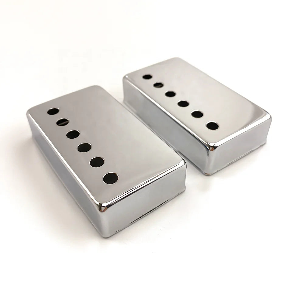 Chrome Plated 49.2mm Nickel Silver Material LP Guitar Pickup Cover for Humbucker DIY Pickup Kit Parts