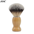 Private Label Travel Synthetic Hair Wood Shaving Soap Brush Vegan Wooden Shaving Brush for Men