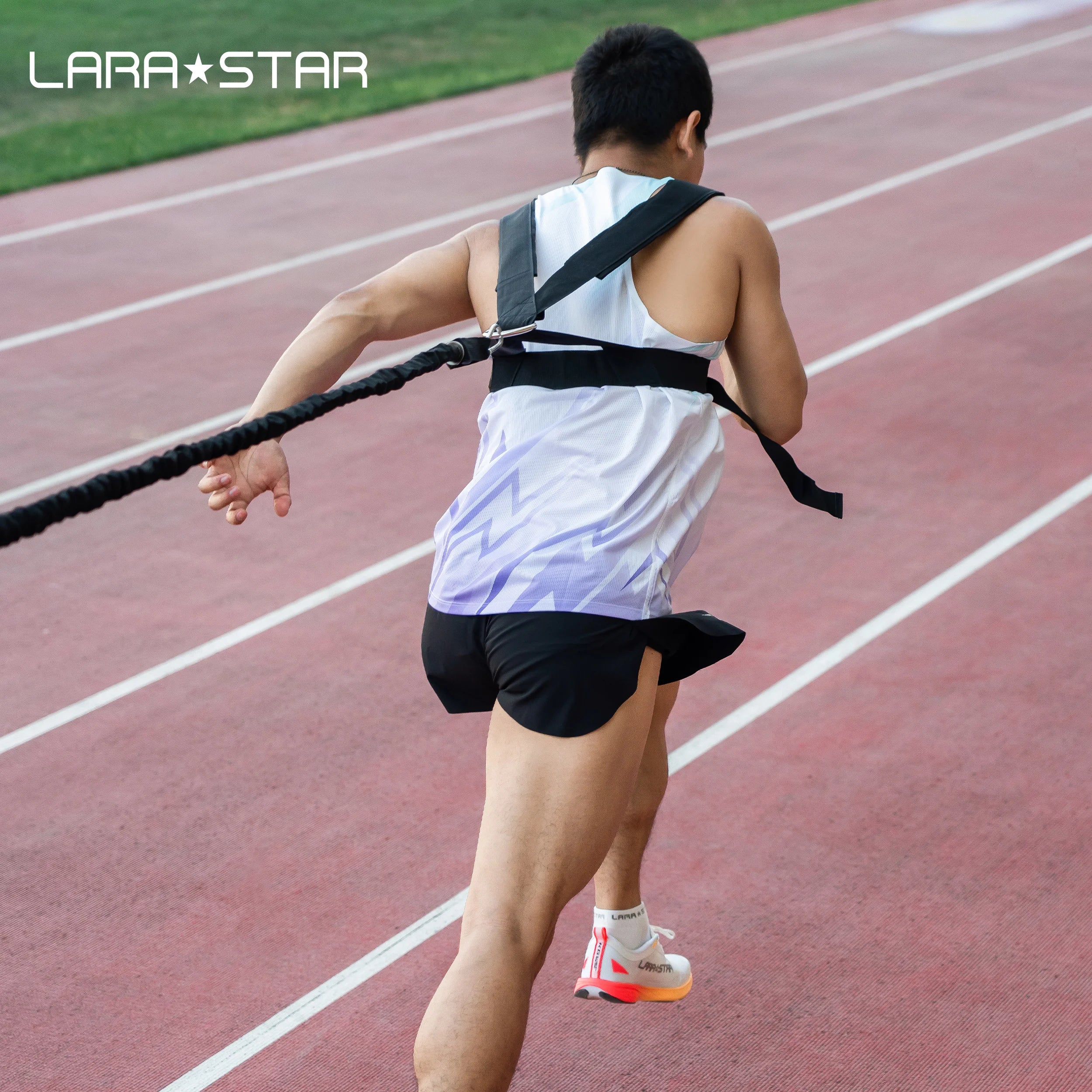LS1123 Gym Trainer Exercise Bands Kinetic Resistance Bands with Waist Belt Strap for Speed Rope Training