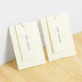 Custom Luxury Brand Fashion Hang Tags - Premium Hot Stamping Paper Labels for Garments and Shoes