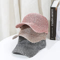 Fashion Hip Hop Sports Caps for Women Shining Sequins Mesh Baseball Cap