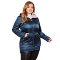 Wholesale Winter Jacket Women Plus Size Ontrast Color Waterproof Fabric With Thick Cotton Clothing Warm Plus Size Women's Coats