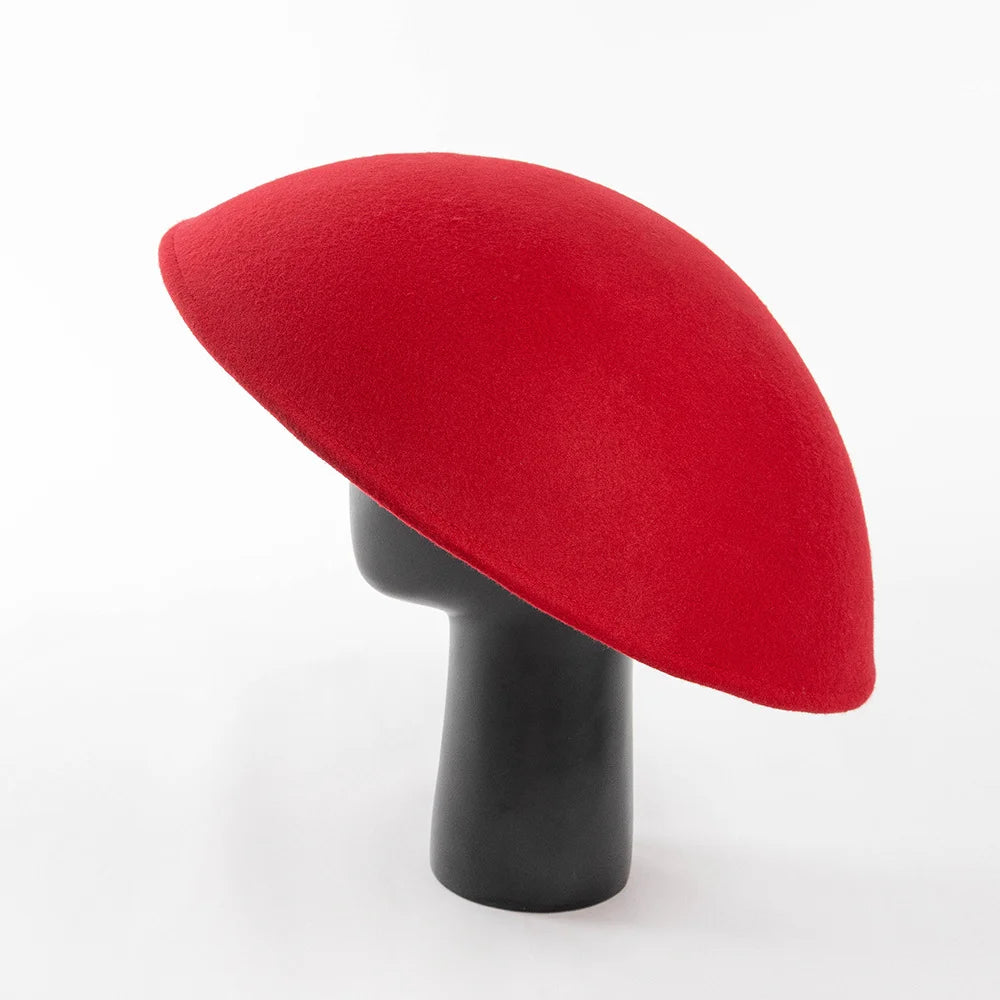 Autumn Winter New 100% Wool Felt Fashion Women Party Show Hats