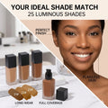 Custom Your Logo 25 Colors Makeup Foundation Waterproof Private Label Full Coverage Oil Free Liquid Matte Fit Me Foundation