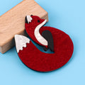 Fashion New Popular Little Fox Pattern Resin Brooch Cute Medal for Men Women for Party Wedding Engagement