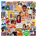 50Pcs Cartoon Friends New American TV Show Decorative Stickers for Gift Phone Laptop Waterproof Soap Opera Sticker