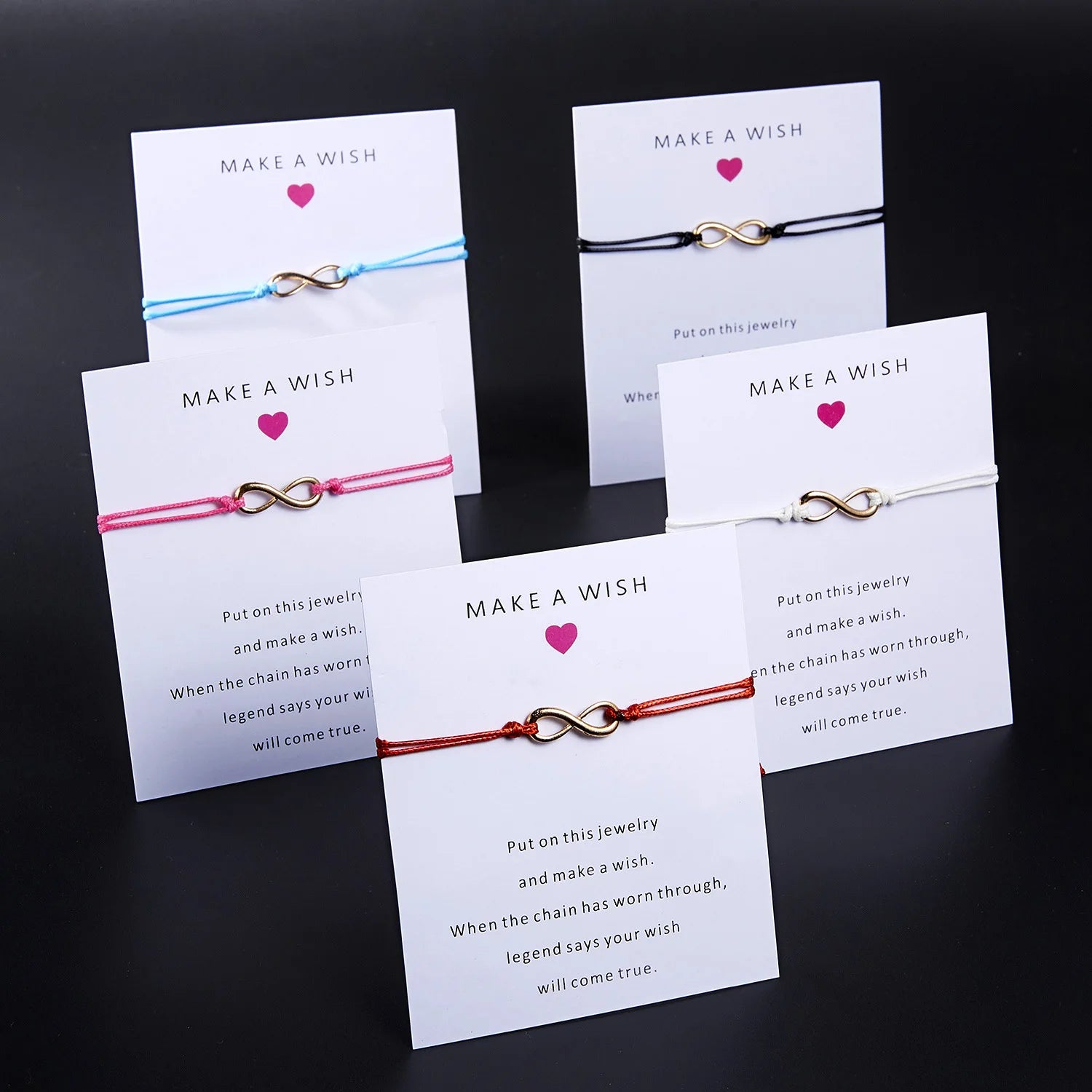 Factory Handmade Friendship Infinity Sign Charm Bracelet Adjustable Closure Best Friends Wedding Gift Ladies Bracelet