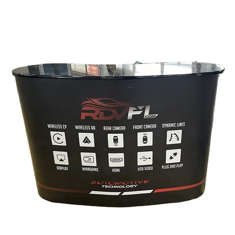 Trade Show Exhibition Circle Desk Portable Exhibition Table