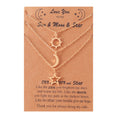 Fashion Tarnish Free Silver 18K Gold Plated Stainless Steel Satr Sun Moon Pendant Necklace Jewelry for Women