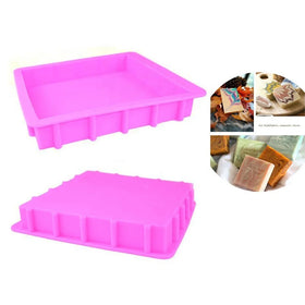 3000ML Big Capacity Square Silicone Soap Mold Eco-Friendly DIY Craft Handmade Soap Making Loaf Toast Thickened with OPP Bag