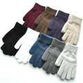 BESTELLA Winter Knitted Polyester Outdoor Plain Gloves Warm Solid Color Daily Sports for Men Women Wholesale