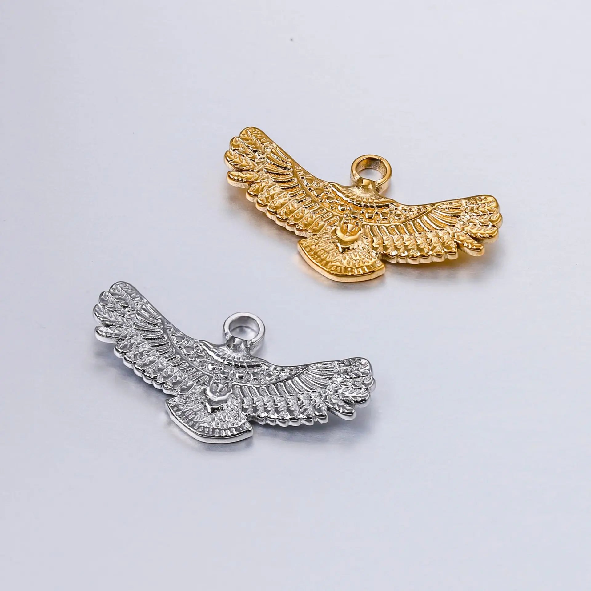 Stainless Steel Personal Vintage Eagle Charm Pendant Hiphop Design DIY Titanium Pendant