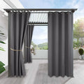 Amity Pavilion Outdoor Grommet Blackout Curtains Thickened Waterproof Satin Fabric Outdoor Terrace Curtain MegaBDM