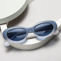 Customizable Unisex Retro Sunglasses Trendy Gradient Styles PC Frame with Logo Imprinting Oval Shades