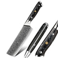 Professional High-Carbon Kitchen Nakiri Knife 67 Layers Damascus Japanese Unparalleled Razor Sharpness