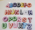 STOCKED DIY Jewelry Letter Beads with Rhinestone