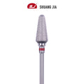 SHUANGJIA 6.8MM Professional Straight Cut Safety Manicure Tungsten Carbide  Nail Drill Bits