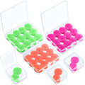 Custom Logo Reusable Silicone Earplugs Waterproof Noise Cancelling for Summer Deep Sleeps Swimming Airplanes Concerts