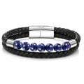 High Qualitate Men Designer Extra Wide Cuff Leather 925 Silver Bracelets