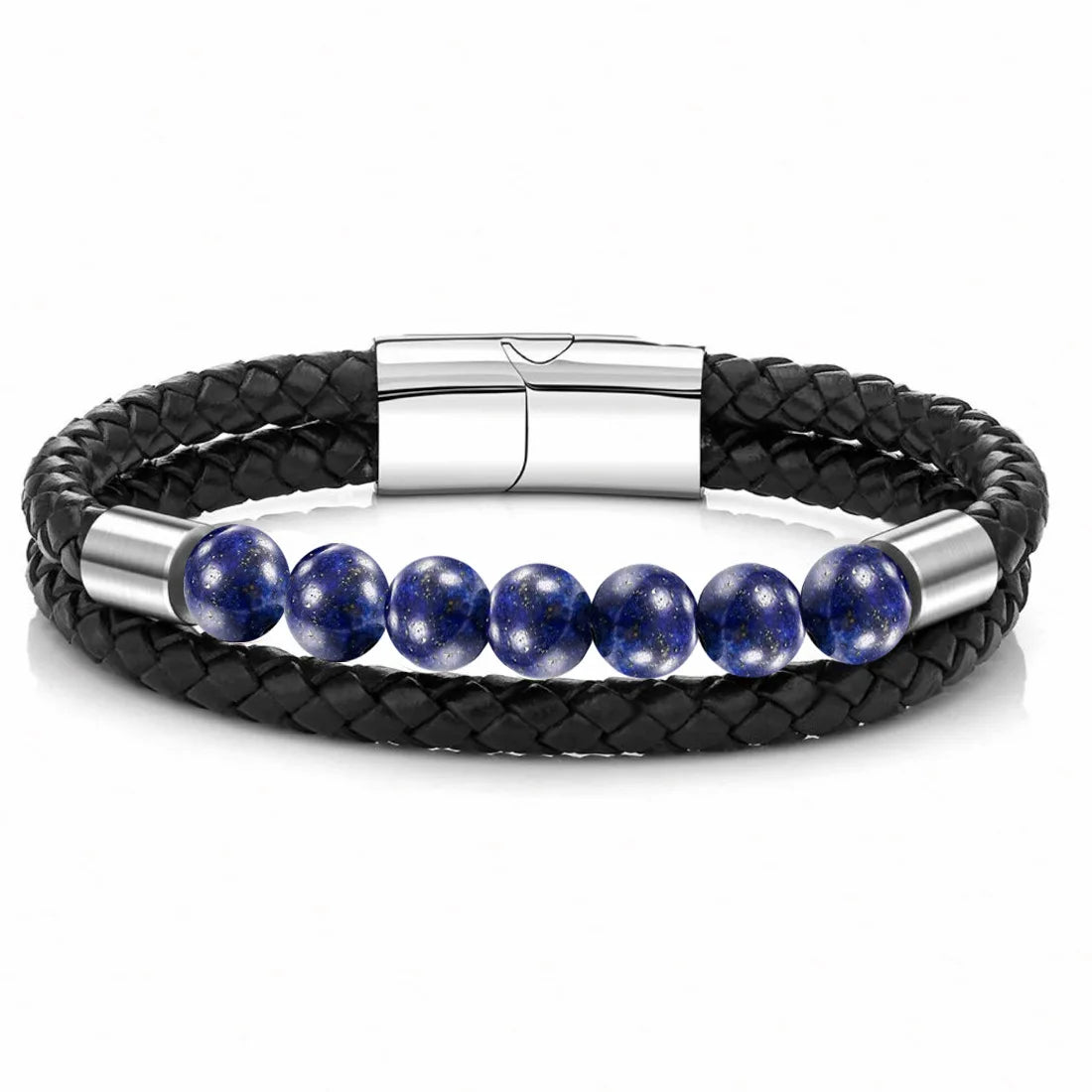 High Qualitate Men Designer Extra Wide Cuff Leather 925 Silver Bracelets