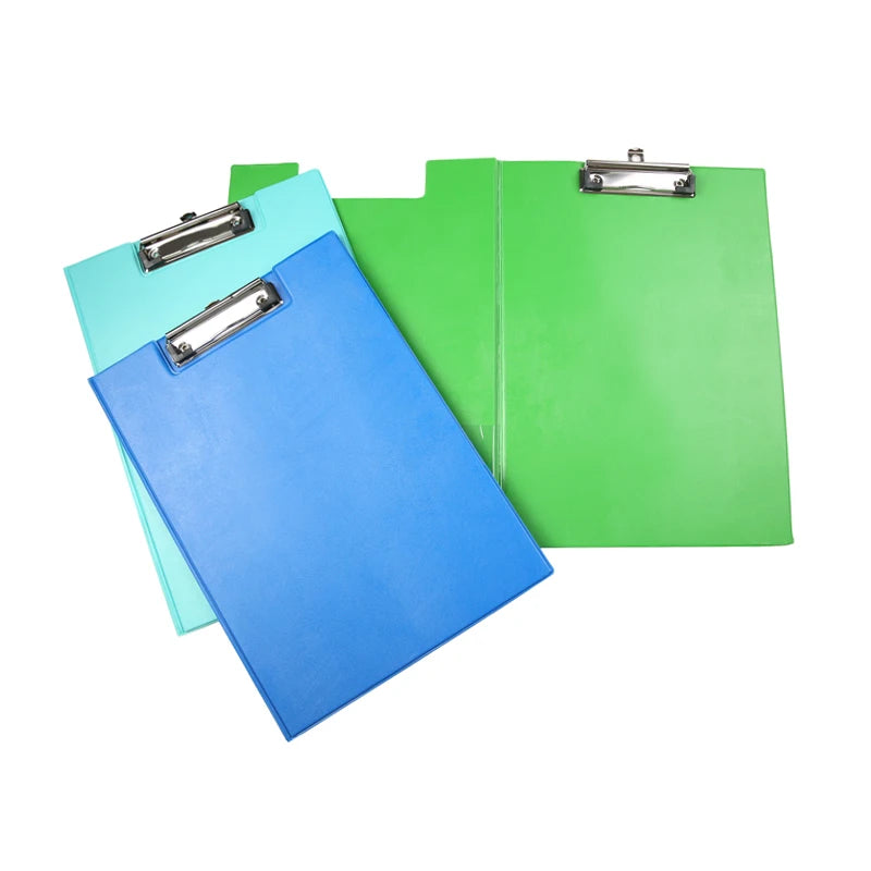 Custom JMZ Brand A4 Double Clipboard Folder Clip File PVC with Pocket for Office JMZ-GT9176