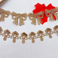 1Yard Gold Thread Lace Trim Ribbon Embroidered Applique DIY Sewing Wedding Dress DIY Craft
