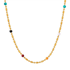 Ins Style Minimalist Fashion Antique Cute Jewelry 18k Gold Plated Stainless Steel Ovals Shape Splicing Chain Enamel Necklace
