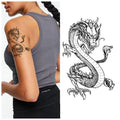 New Style Men's Temporary Tattoo Stickers Non-Toxic Animals Design Arm Leg Shoulder Water Transfer Feature Paper Material TBS