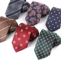 Fashion Design Mens Necktie Cashew Paisley Neck Ties for Men 7.5cm Skinny Floral Tie for Business Wedding Custom Necktie Cravate