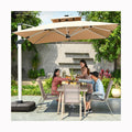 Outdoor Umbrella Manufacturer ISO Factory Parasols in Stock Umbrella LOGO Printing Parasols with LED Lights