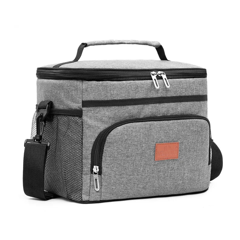 SP23-3188 Large Capacity Portable Fashion Picnic Cool Bag Oxford Waterproof One-shoulder Insulation Bag All Seasons Car Bento