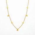 Joolim Jewelry 18K Gold Plated Rhombus Flakelet Shiny Star Choker Necklace Stainless Steel Jewelry Wholesale Tarnish Free
