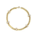 Custom Heart Cut VVS Lab Grown HPHT CVD Diamond 18K Gold Women's Fine Jewelry Bracelets and Bangles