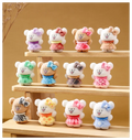 Assort Happy Flock Dog Figure Colourful Vivid Toy Animal Plastic Small Large Life Size Realistic Decor Collection Promotion Gift
