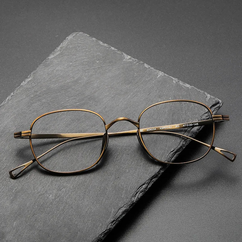 KMN114+ Wholesale Lightweight Men's Frames High-quality Hand-made Titanium Frames for Women