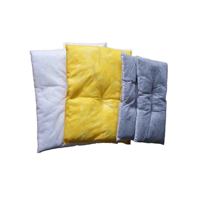 Oilspillpro CHA-PI4050 40*50cm Heavy Weight Yellow Hazmat Absorbent Chemical Pillow Environmental Product