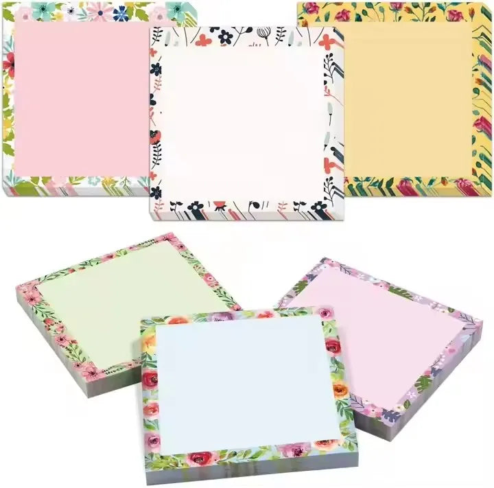 Customized Kawaii Tear-Off Self-Adhesive Memo Pad Sticky Notes Easy Post Writing Paper Material