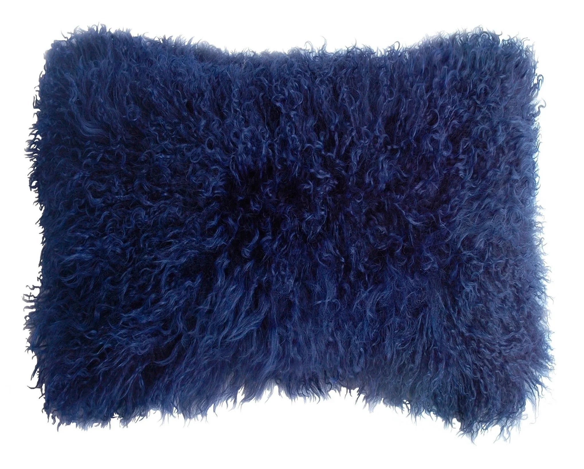 Luxury Real Curly Tibetan Sheepskin Fur Plush Cushion/Pillow Cover Mongolian Lamb Fur Solid Patchwork Rectangle Home Hotel