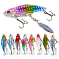 Iron Plate Lure Bait Willow Leaf Sequins Vib Spinning Far-throwing Sea Fishing Spinning Lure