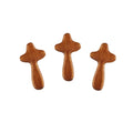 Mini Wooden Hand Holding the Cross Holding a Wooden Cross As a Christian Religious Gift