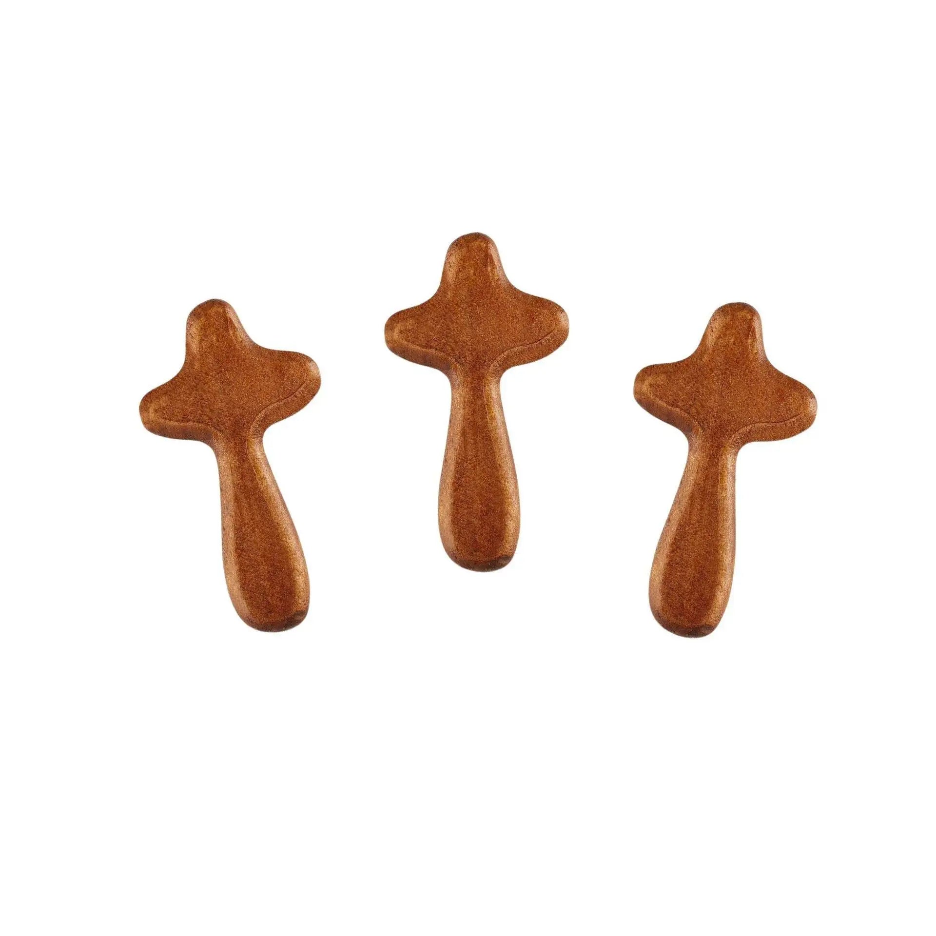 Mini Wooden Hand Holding the Cross Holding a Wooden Cross As a Christian Religious Gift