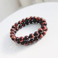 Wholesale Natural Crystals Bracelet 8mm Red tiger Eye Stone Bracelets Healing Beads for Women Jewelry