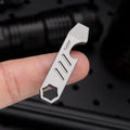 Mini TC4 Titanium Alloy Crowbar Bottle Opener Graduated Scale Hexagon Wrench EDC Outdoor Tools Multifunction Camping Tool
